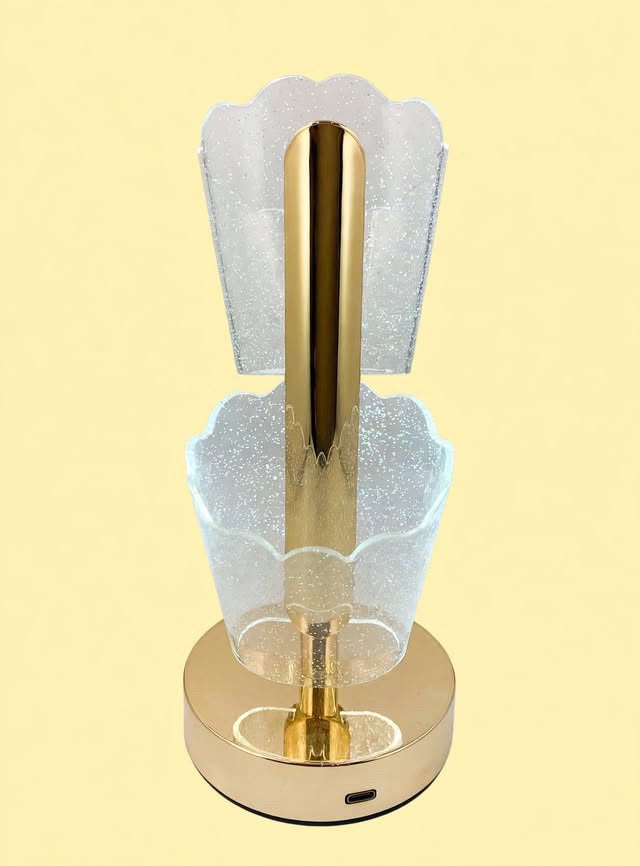 Modern Rechargeable Crystal LED Touch Table Lamp