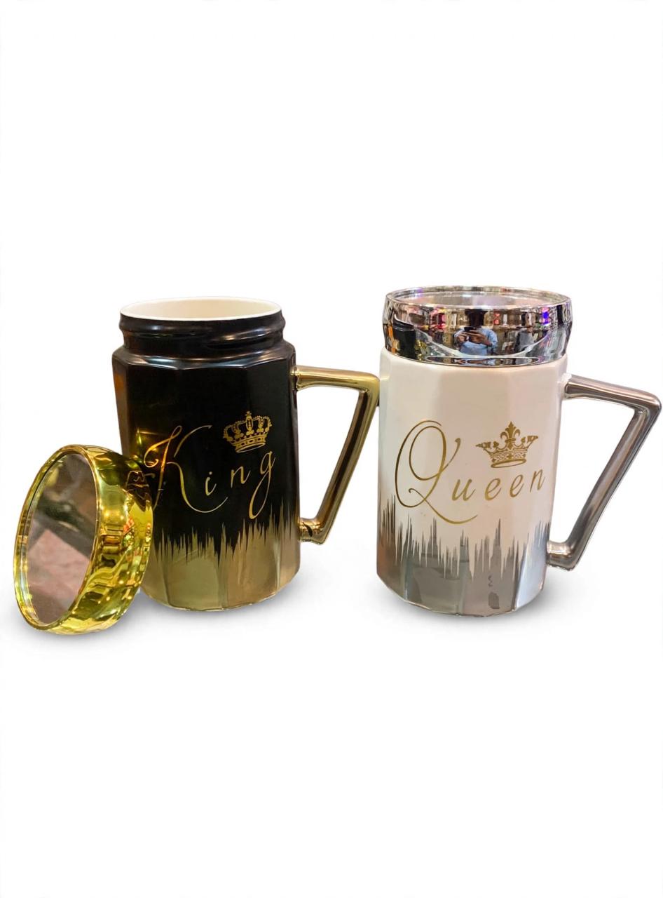 Royal King & Queen Air-Tight Mug Set